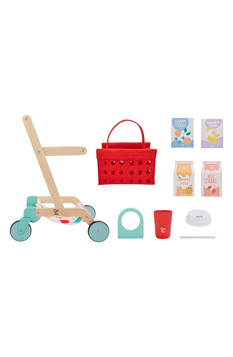 Hape Little Shopper's Cart & Basket Play Set, Alternate, color, 