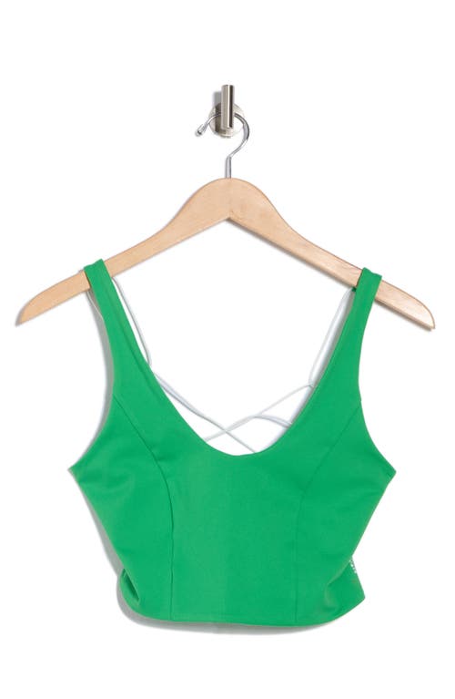 Free People She's Got Rhythm Cropped Camisole In Light Green