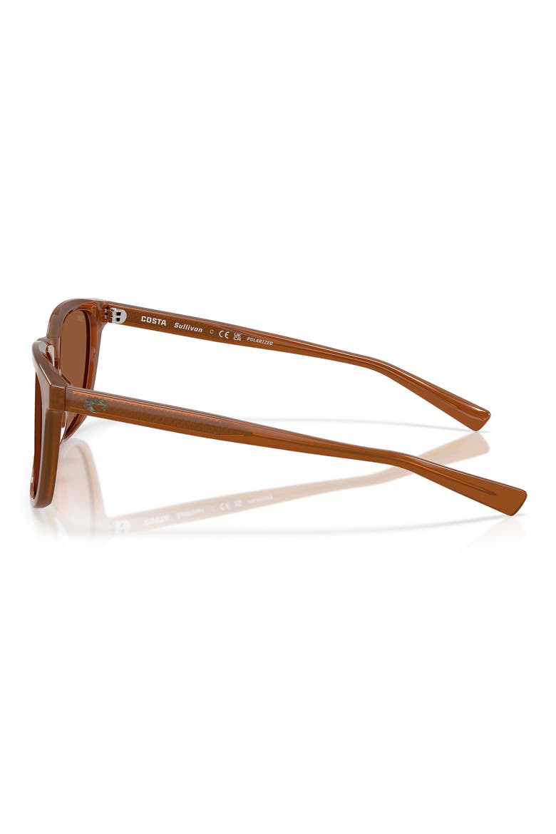 Sullivan 53mm Gradient Polarized Square Sunglasses, Alternate, color, RED SANDS/ COPPER 580G