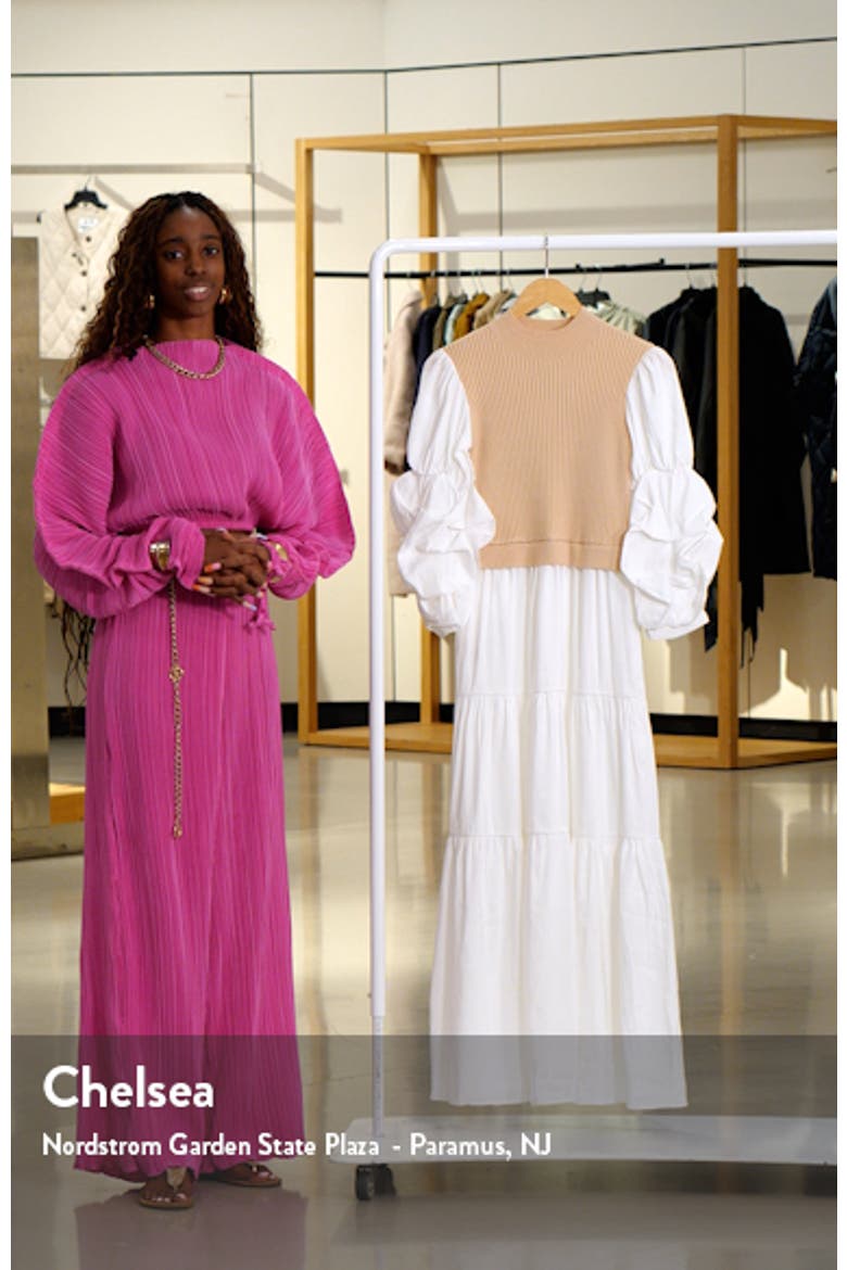 Layered Mixed Media Maxi Dress video