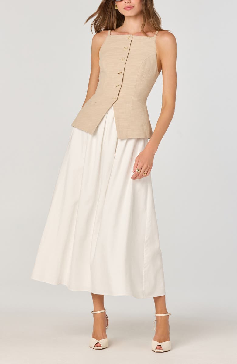 ASTR the Label Mix Media Sleeveless Dress, Alternate, color,