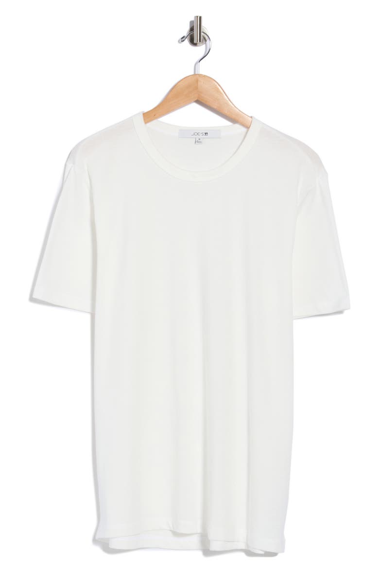 Short Sleeve Crewneck Cotton T-Shirt, Main, color, WHITE