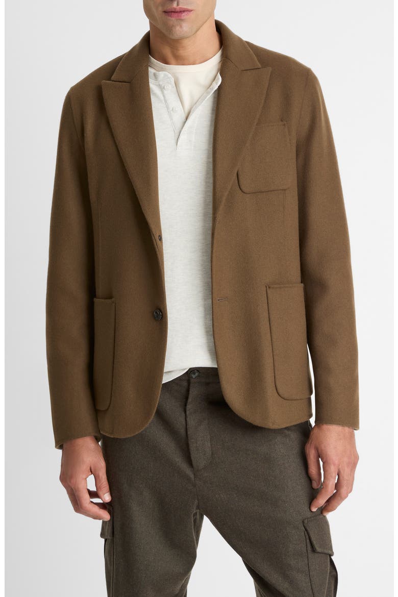 Splittable Wool Blend Sport Coat, Main, color, DARK ROAST