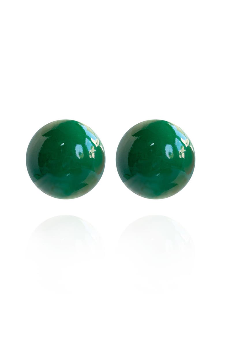 Gaia Midi Earrings, Main, color, Forest Gem