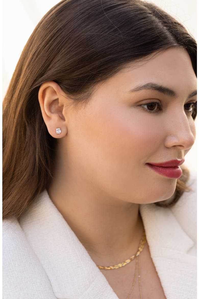 Sophia Cubic Zirconia Stud Earrings, Alternate, color, GOLD