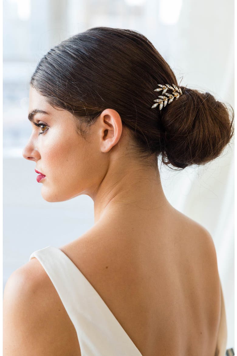 Caitlyn Hair Clip, Alternate, color, GOLD