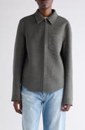 Acne Studios Wool & Cashmere Felt Shirt Jacket
