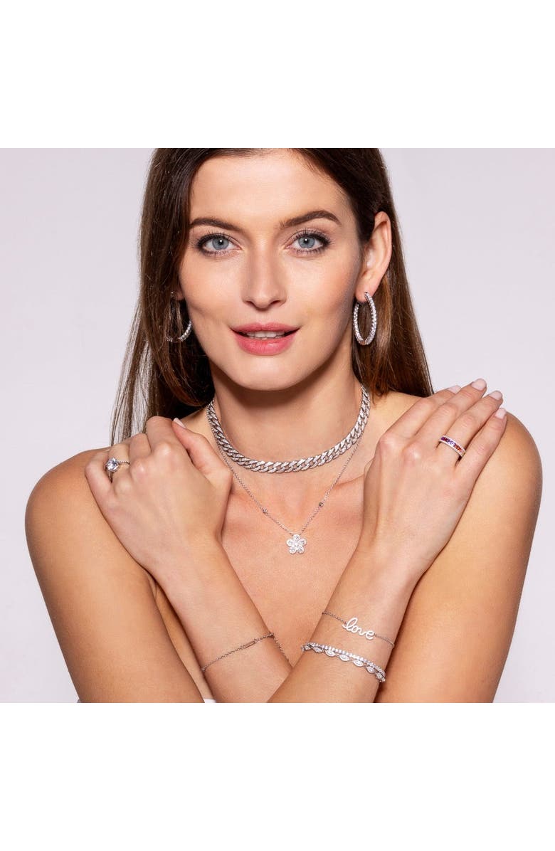 Anna Zuckerman Rainbow Sapphire Ring, Alternate, color, Platinum