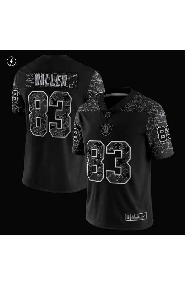 Nike Men's Nike Darren Waller Black Las Vegas Raiders RFLCTV Limited Jersey, Alternate, color, 