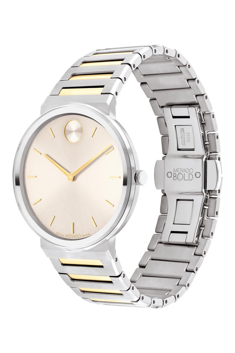 Horizon Bracelet Watch, 40mm, Alternate, color, BEIGE DIAL