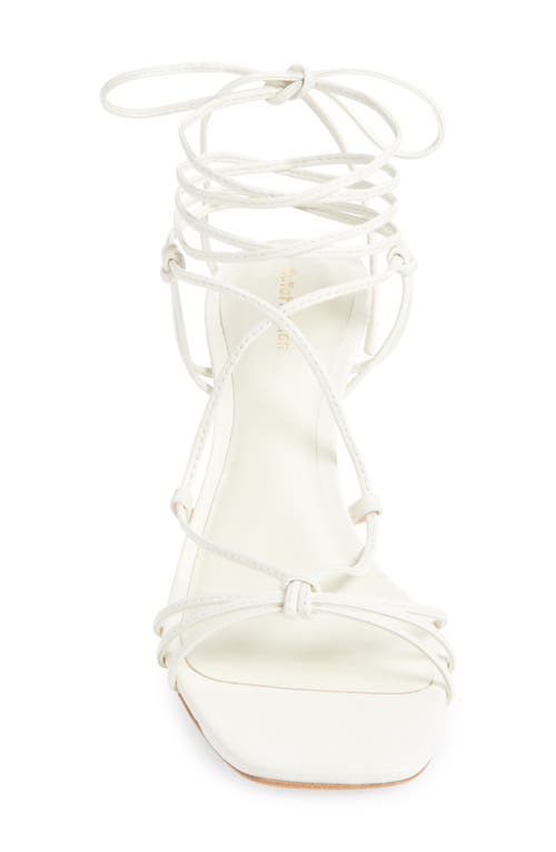 Reformation Gray Knotted Sandal In Multi