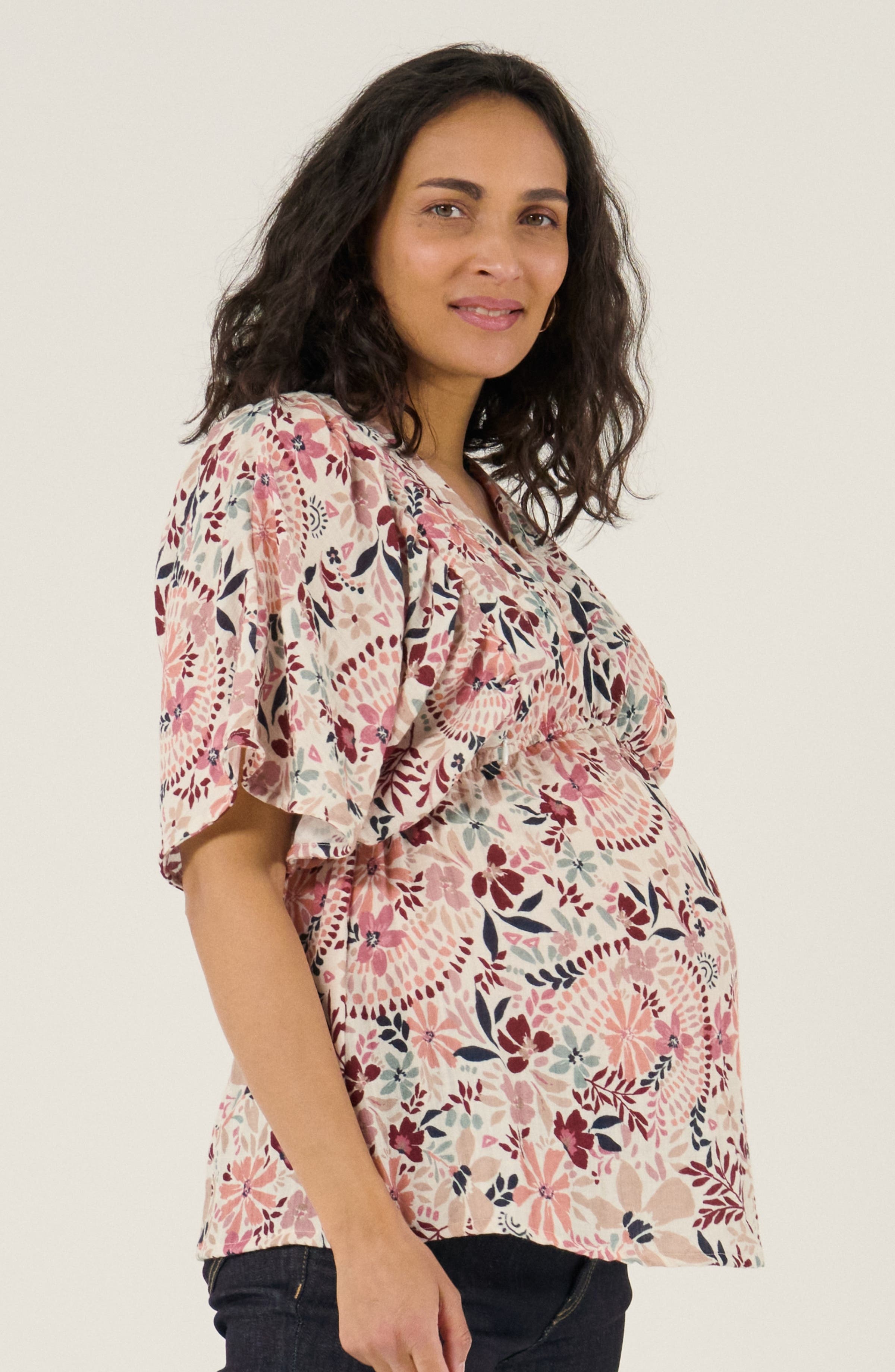 Maternity and Nursing Butterfly Sleeve Blouse Bella - image 2