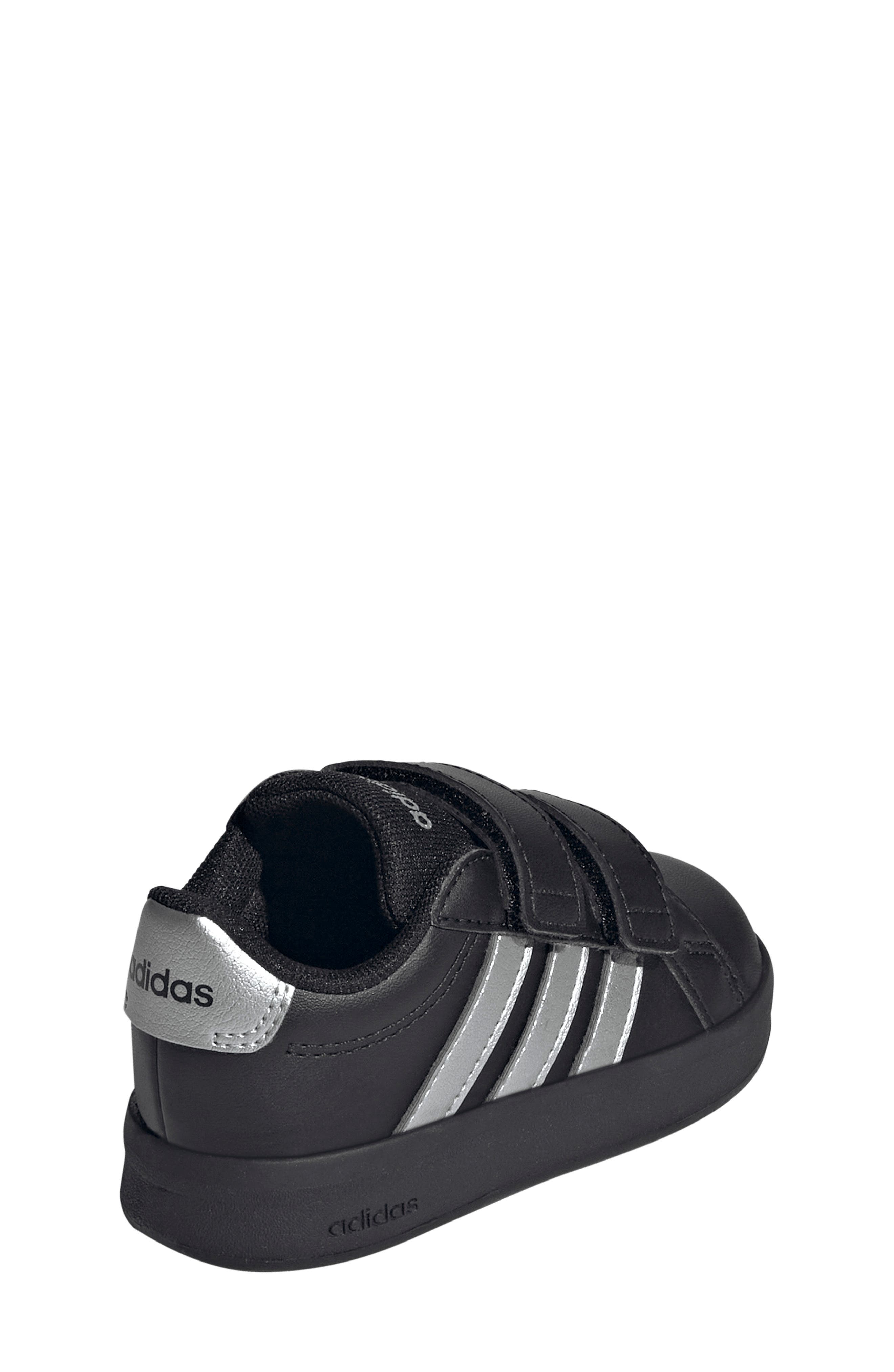 Kids' Grand Court 3.0 Sneaker, Alternate, color, CORE BLACK/ SILVER