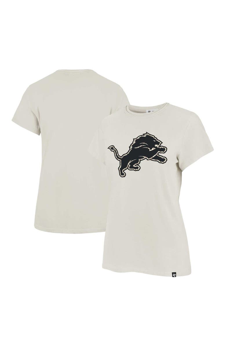 '47 Women's '47 Cream Detroit Lions Panthera Frankie T-Shirt, Alternate, color, 