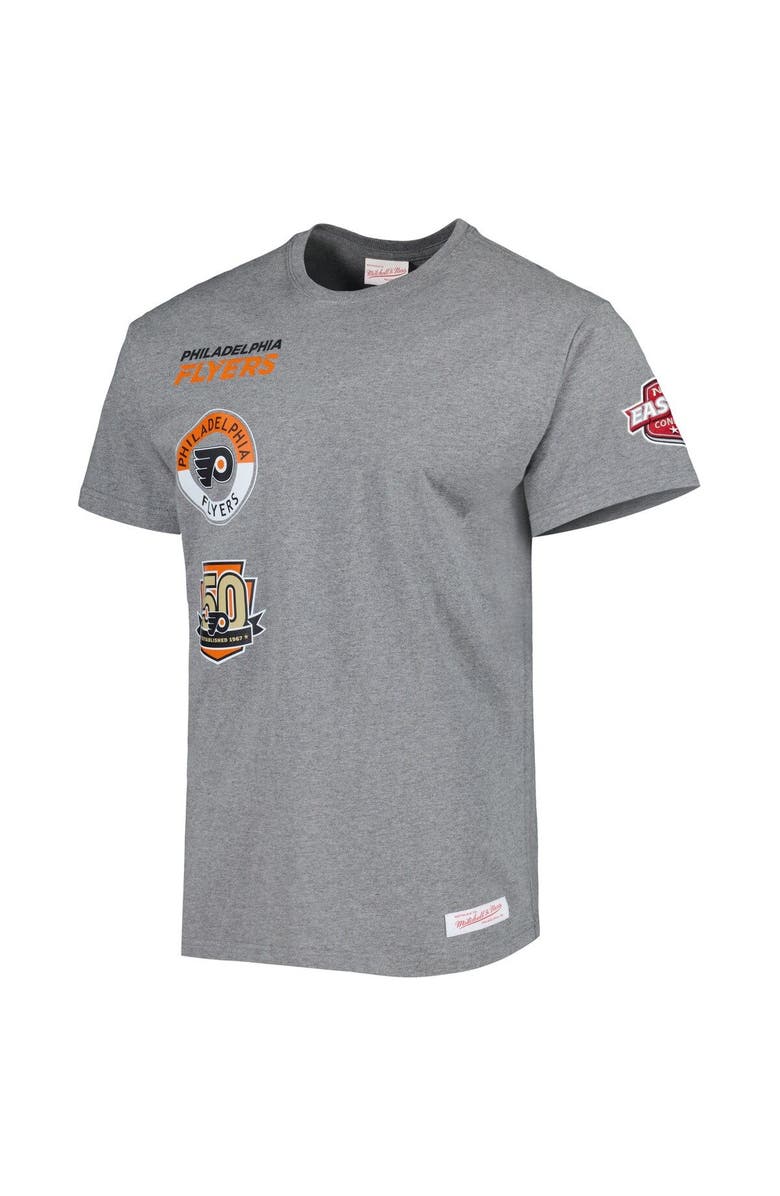 Mitchell & Ness Men's Mitchell & Ness Heather Gray Philadelphia Flyers City Collection T-Shirt, Alternate, color, Heather Gray