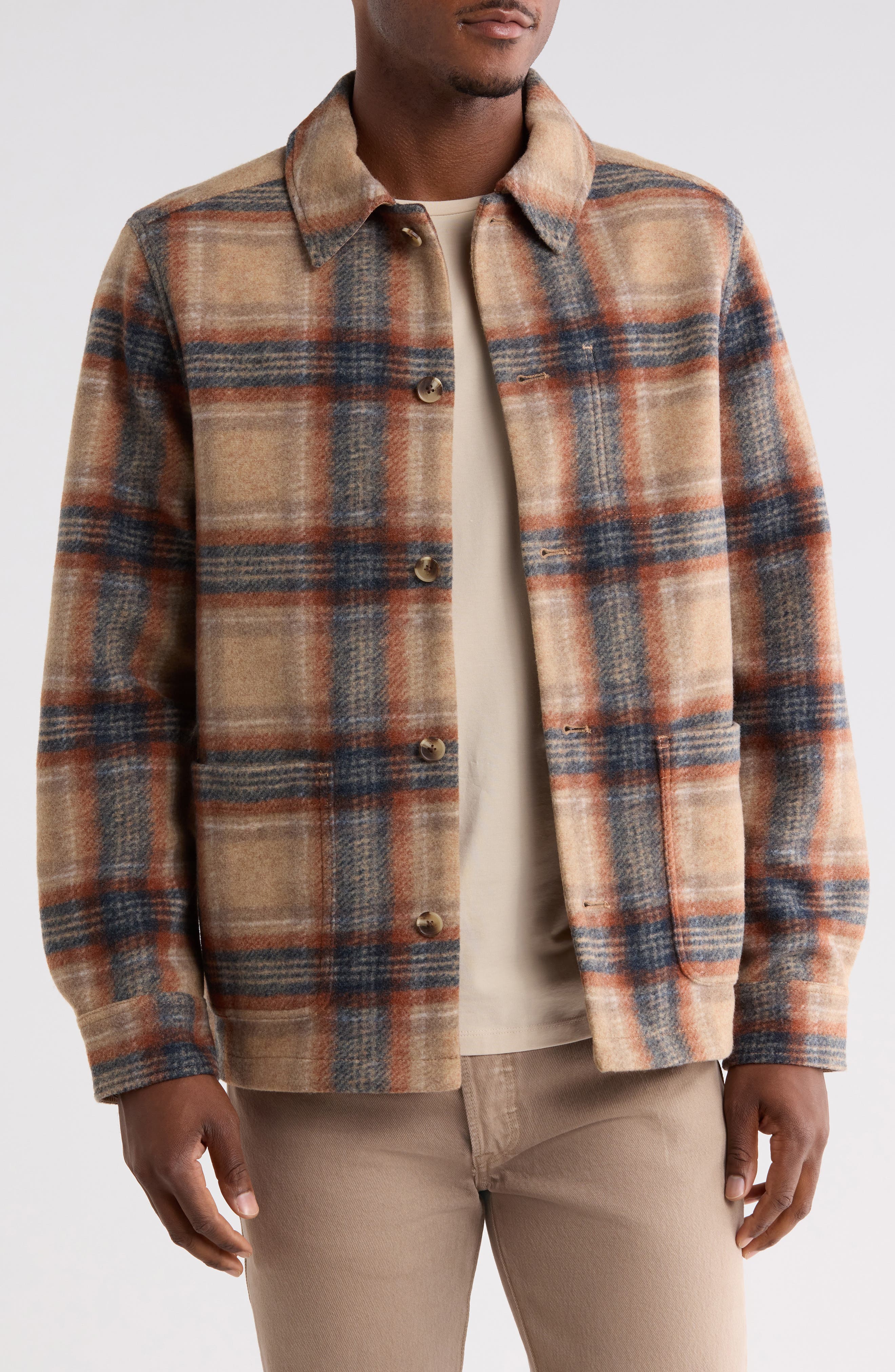 selected BROWN- NAVY KEATON PLAID
