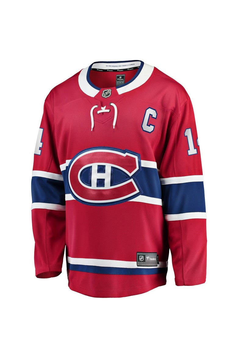 Men's Fanatics Branded Nick Suzuki Red Montreal Canadiens Home Premier Breakaway Player Jersey, Alternate, color, Red