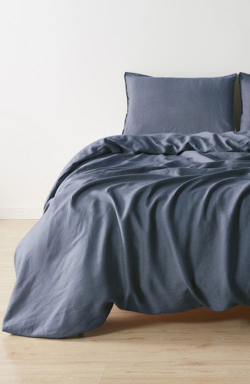 Verlee European Linen Duvet Set In Slate