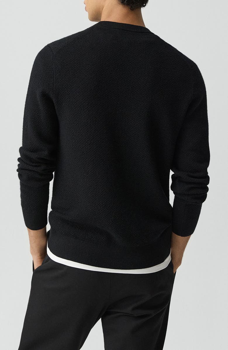 Theory Maden T.Novo Crewneck Wool Sweater, Alternate, color, Black - 001
