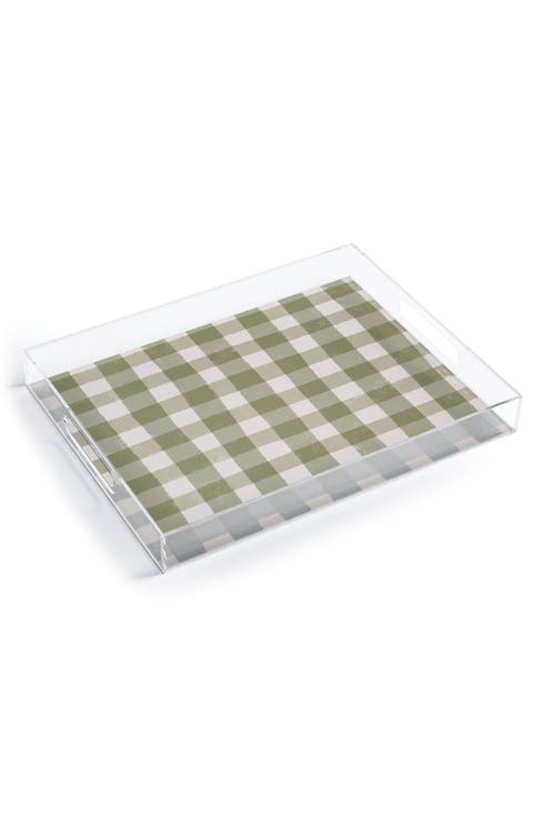 Menina Lisboa Plaid Acrylic Tray