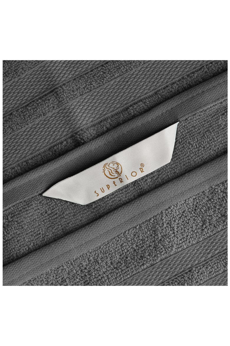 3-Piece Turkish Cotton Towel Set, Alternate, color, CHARCOAL