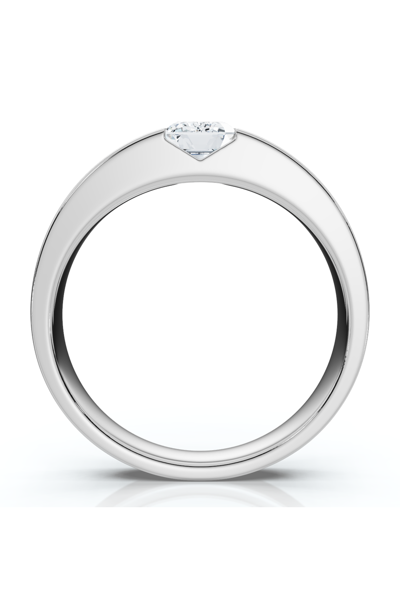 Bliss Diamond Men
s 1Ct Emerald Cut Diamond Wedding Anniversary Ring 14k Gold or Platinum, Alternate, color, 14K White Gold