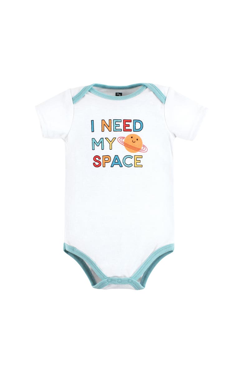 Hudson Baby Cotton Bodysuits 7-Pack, Alternate, color, Happy Planets