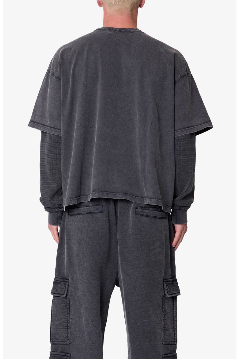 Layered Thermal Long Sleeve T-Shirt, Alternate, color, WASHED BLACK