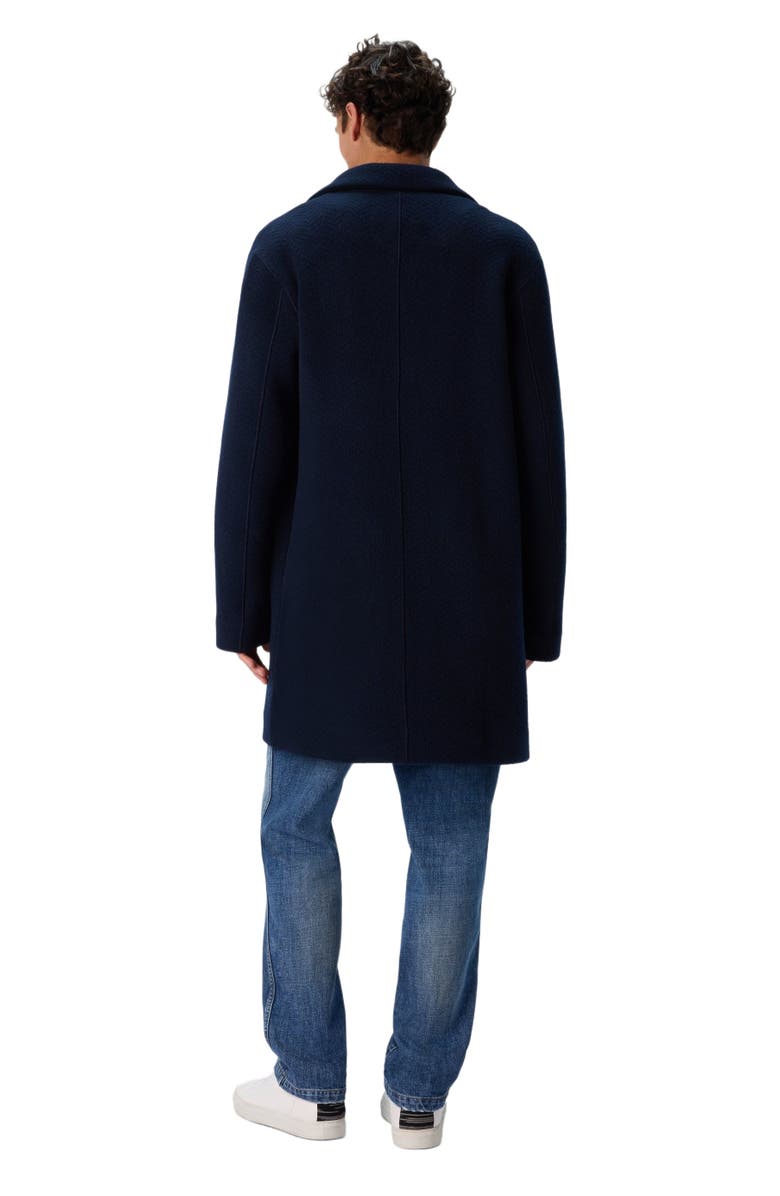 Missoni Double Knit Coat With Zigzag Pattern, Alternate, color, Blue