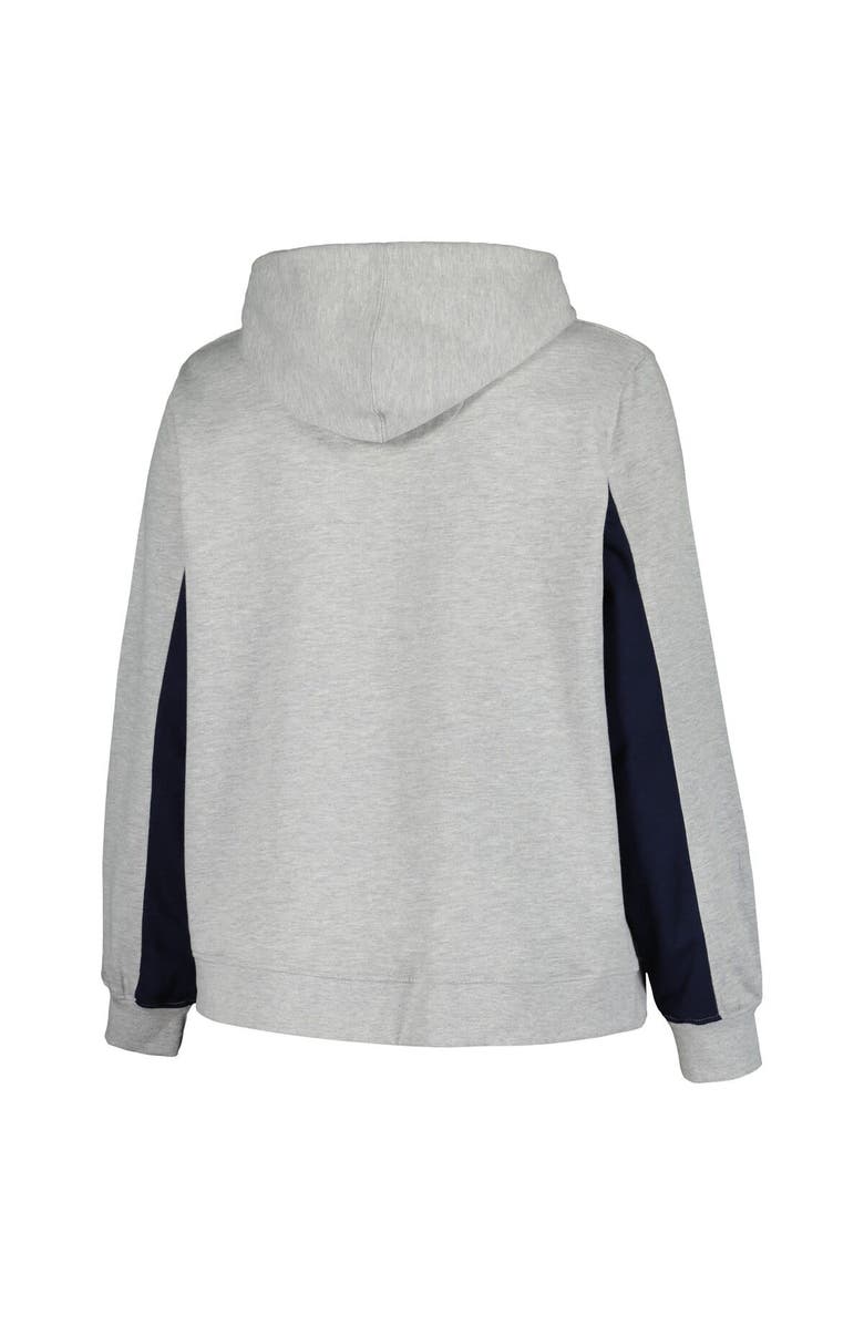 PROFILE Women's Profile Heather Gray Cleveland Guardians Plus Size Pullover Hoodie, Alternate, color, Heather Gray