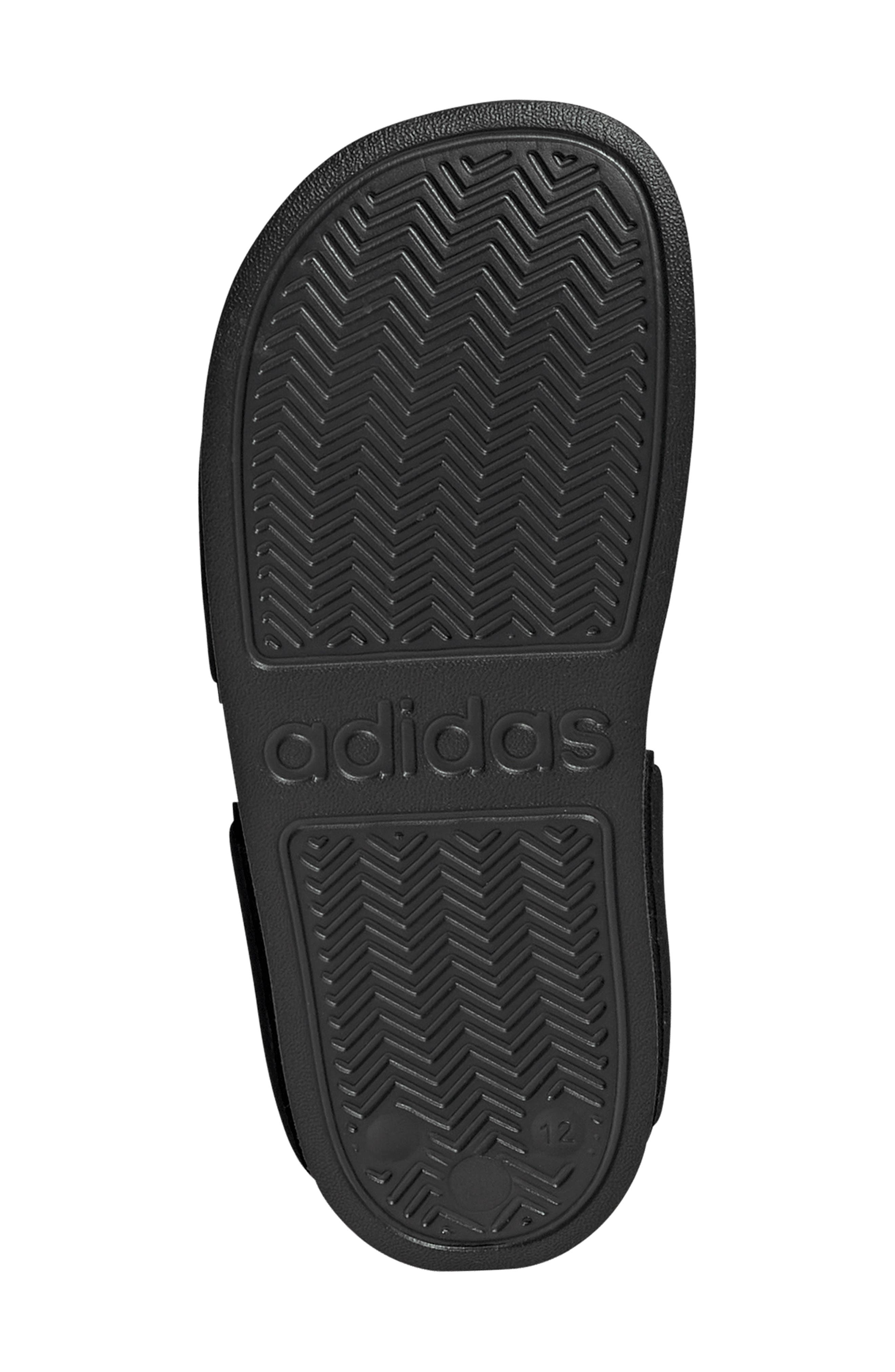 adidas Kids' Adilette Sandal, Alternate, color, Core Black/ Footwear White
