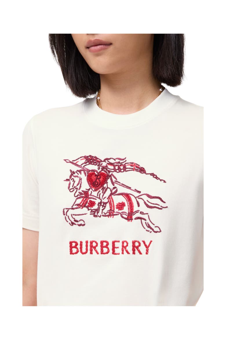 Heart Knight Cotton T-shirt, Alternate, color, Chalk white