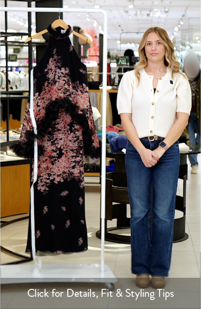 Tulsia Floral Georgette Gown, sales video thumbnail