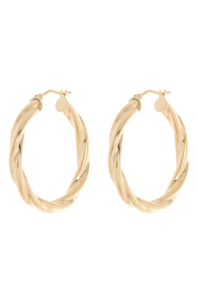 Bony Levy 14K Yellow Gold Twisted Hoop Earrings, Alternate, color, 