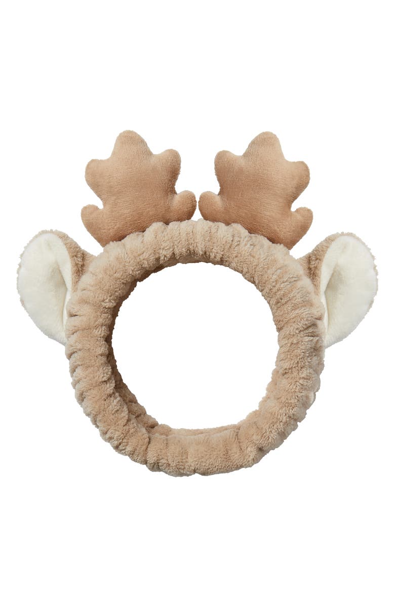I DEW CARE Reindeer Skincare Headband, Main, color, Brown