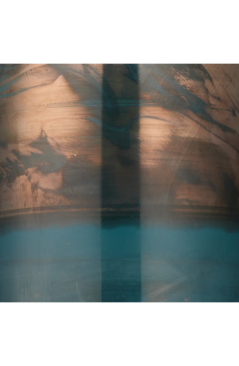 JAMIE YOUNG Vapor Glass Semi-Flush Mount, Aqua, Alternate, color, Aqua Metallic Glass