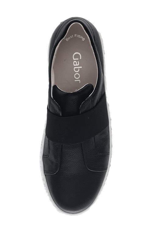Gabor 33.336 Slip-on Platform Sneaker In Black