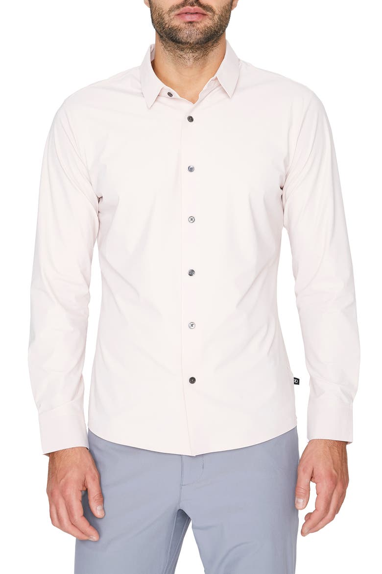 Young Americans Slim Fit Button-Up Performance Shirt, Main, color, DUSTY ROSE