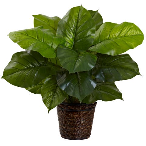 29-in Large Leaf Philodendron Silk Plant (Real Touch)