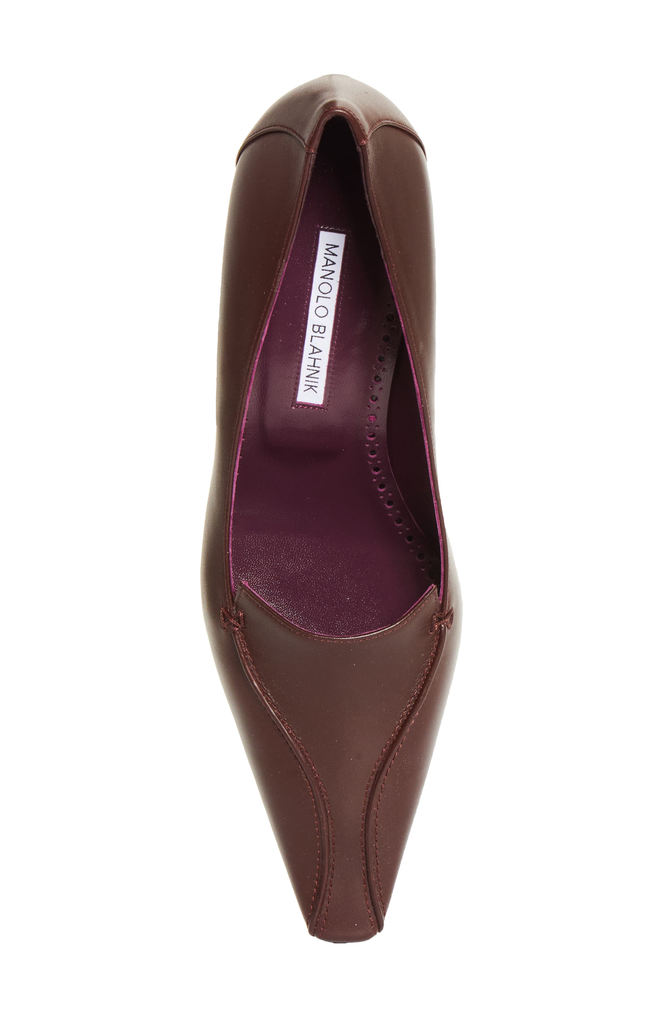 Manolo Blahnik Cleofelo Loafer Pump, Alternate, color, Dred 6025