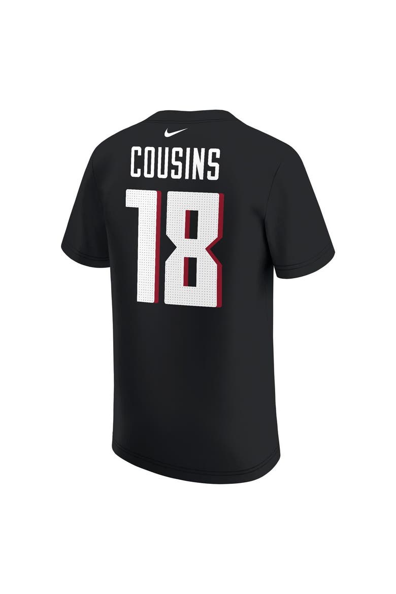 Youth Nike Kirk Cousins Black Atlanta Falcons Player Name & Number T-Shirt, Alternate, color, Black
