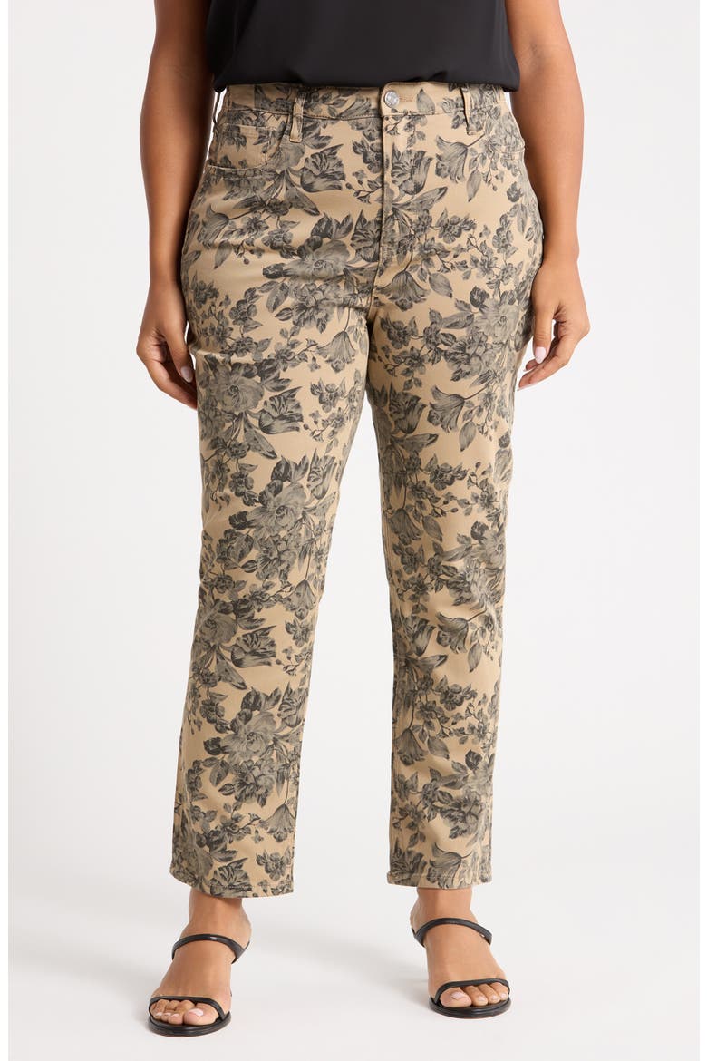 Blair High Waist Straight Leg Jeans, Main, color, SAND
