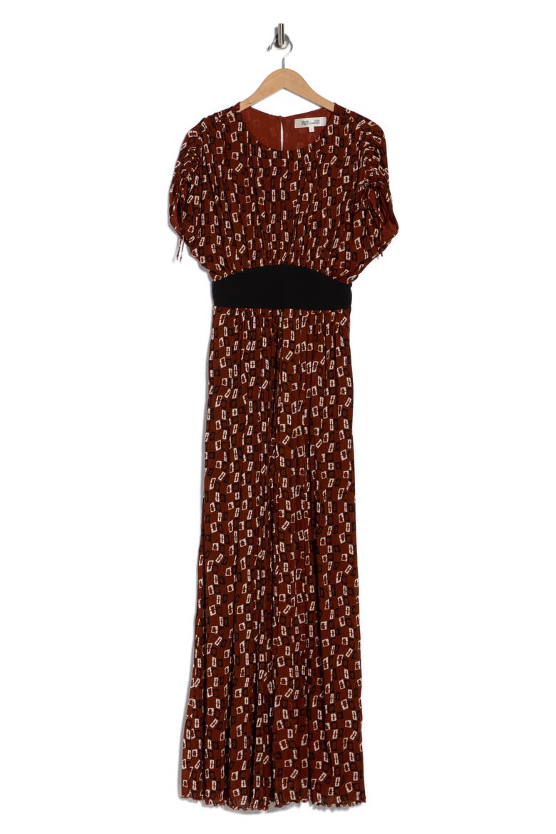 Andra Wide Leg Jumpsuit, Alternate, color, CHAIN SPOTS BROWN SM