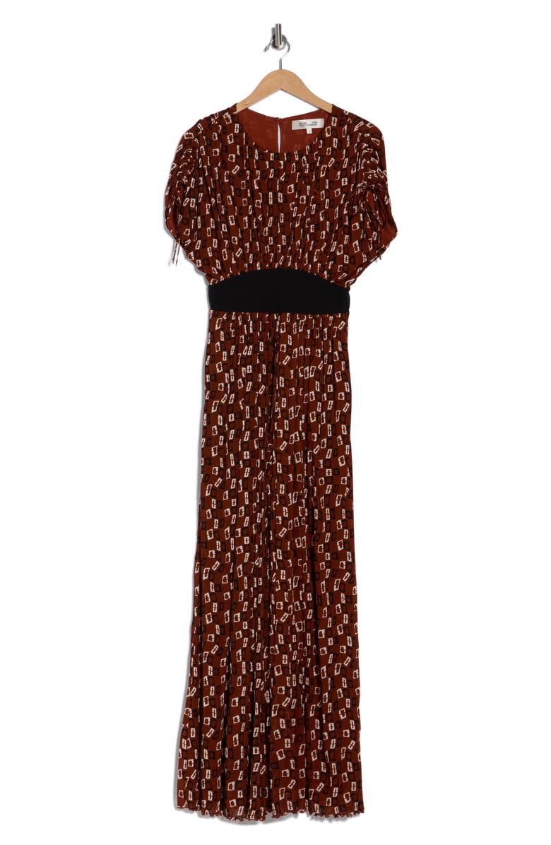 DVF Andra Wide Leg Jumpsuit, Alternate, color, Chain Spots Brown Sm