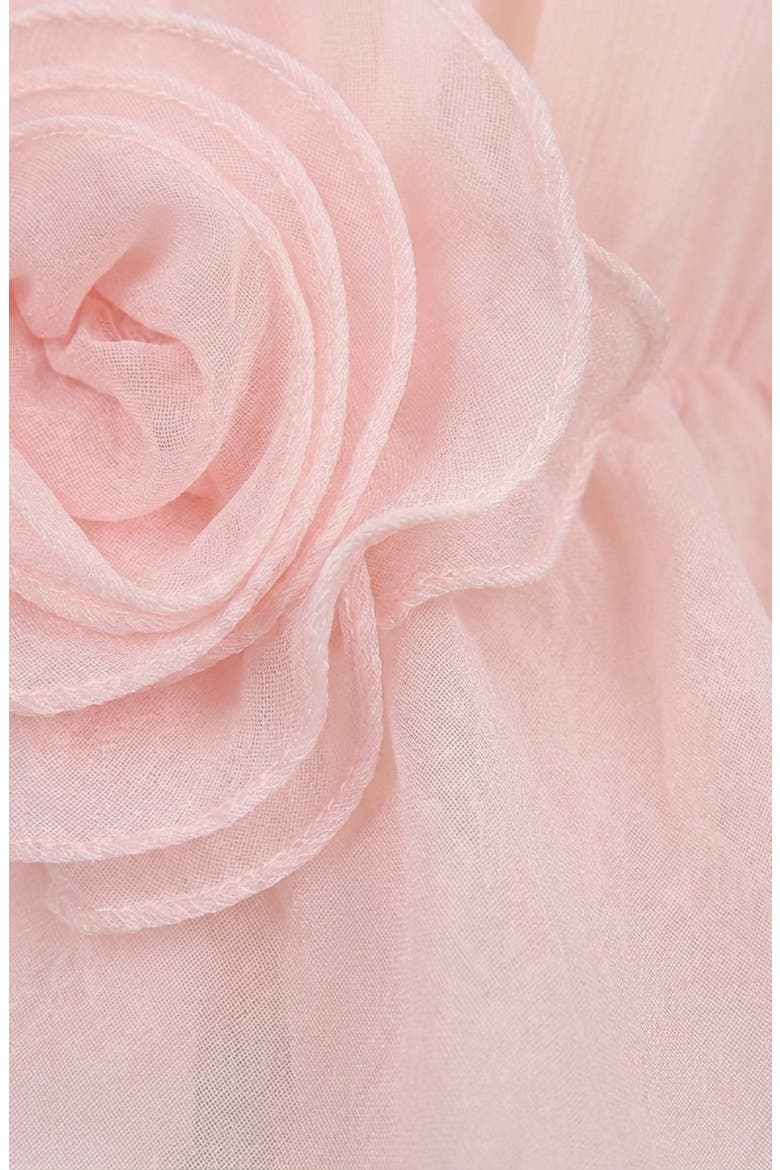 Elegant Lace-Up Peplum Blouse with Long Sleeves, Alternate, color, Pink