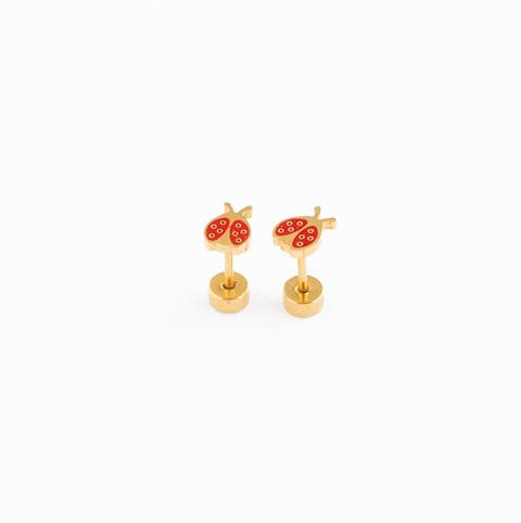 Ladybug Stud Earrings