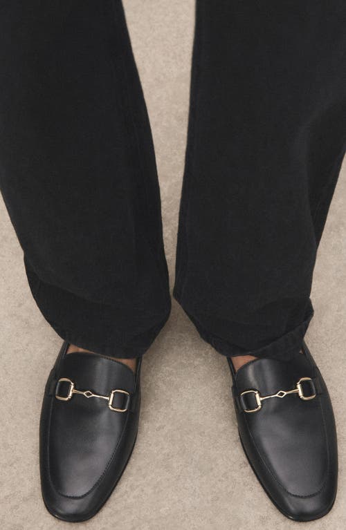 Mango Bit Loafer In Black