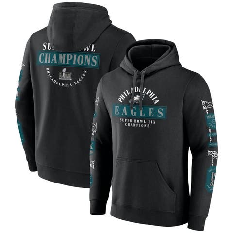 Men's Fanatics Black Philadelphia Eagles Super Bowl LIX Champions Big & Tall Pullover Hoodie