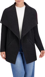 Ookie & Lala Drape Collar Open Front Jacket