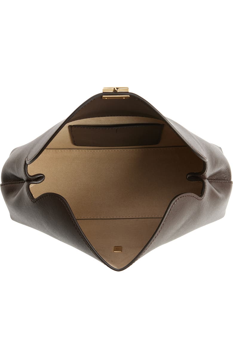 TOTEME T-Lock Leather Clutch, Alternate, color,